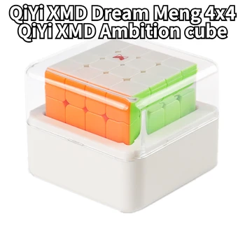 [Funcube] QiYi XMD Sen Meng 4x4 M Kocka QiYi XMD Ambície 4x4 Stickerless X-Man Magic Cube Magnetické 4x4x4 Ambície Hádanky Cubo