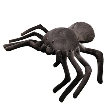30-80 CM Roztomilý Spider Plyšové Hračky Simulácia Plushie Plnené AnimaI Hmyzu Vankúš Bábika Halloween Miestnosti Dekorácie Deti Chlapec Darček