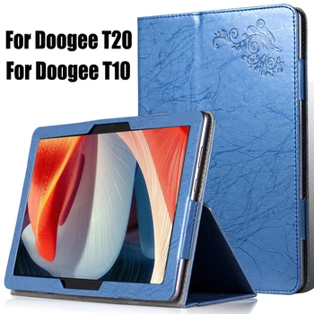 Pre DOOGEE T20 Prípade Ochranných s PU Flip Cover Prípade doogee t10 Tablet 10.1 10.4 palce 2022