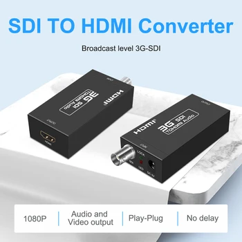 Mini 3G SDI na HDMI Video Audio Converter Adaptér + DC 5V 1A Adaptér UK Plug alebo NÁS Plug alebo eú plug