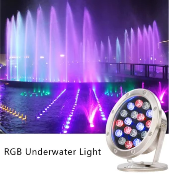 LED Rybník Fontána Podvodné Svetlá Vonkajší Bazén Nočné Svetlo 6W 9W 12W 24W Vodotesný IP68 Krajiny Osvetlenie DC12V 24V